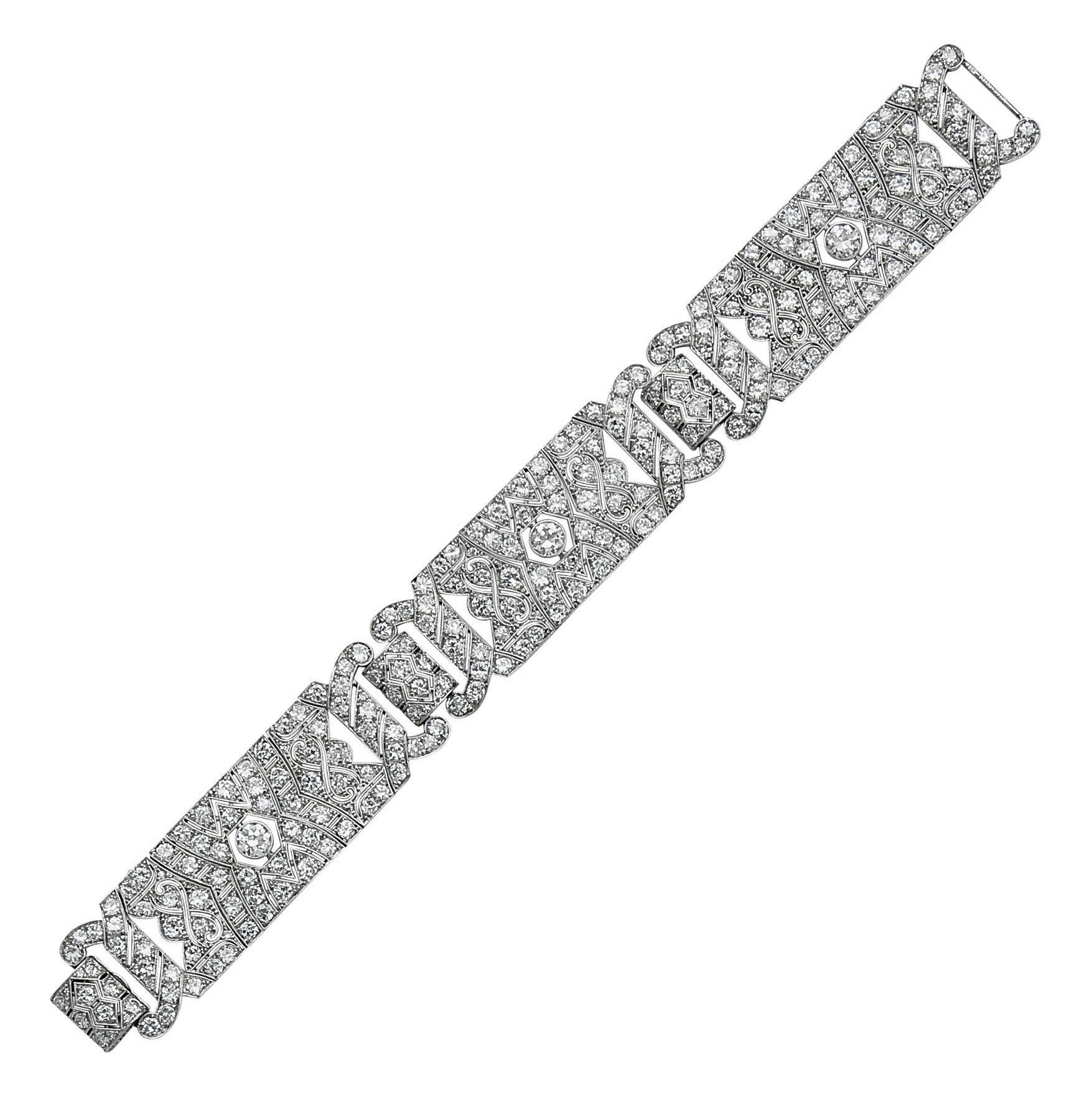 BRACELET ART DECO DIAMANTS