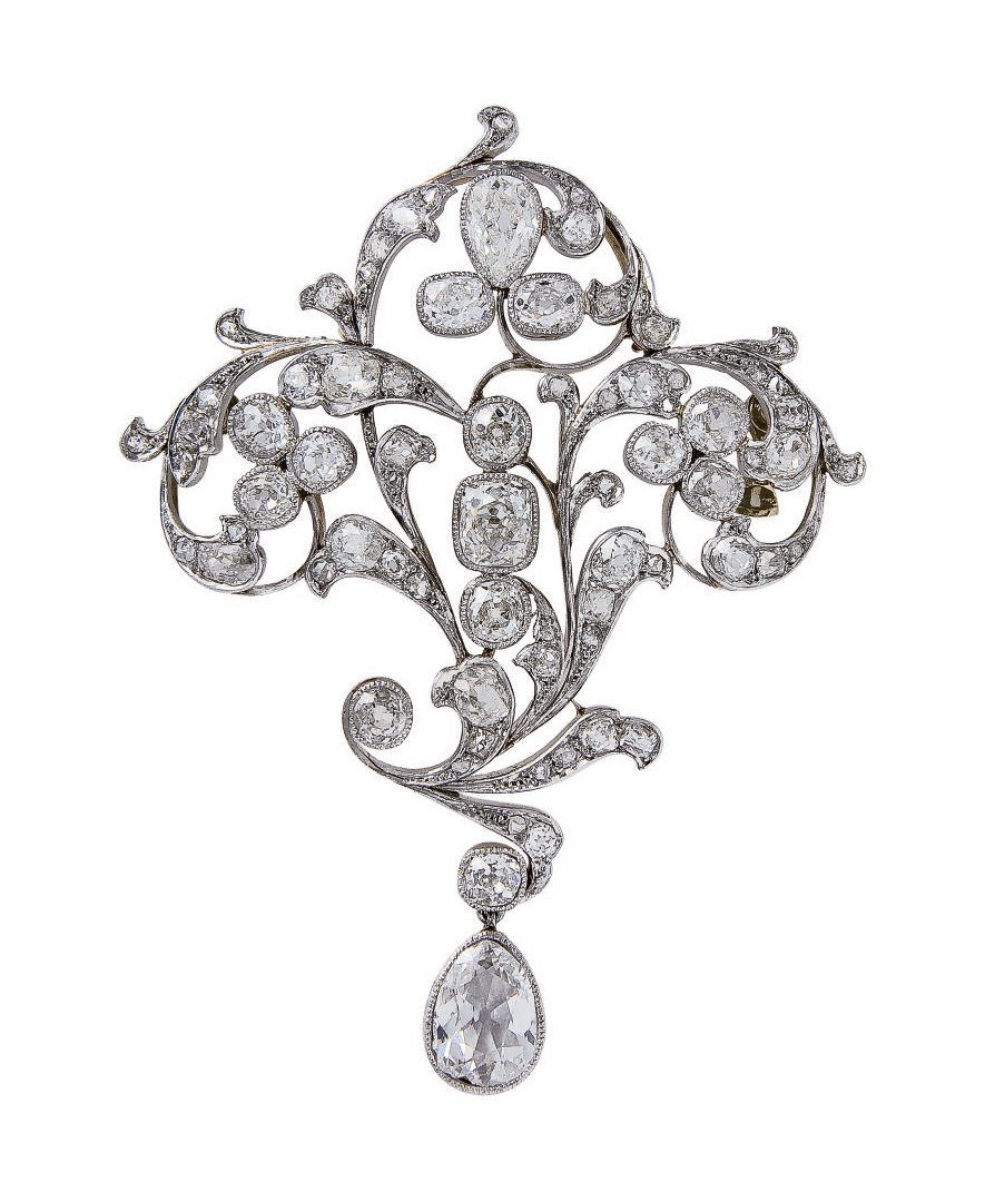 BROCHE BELLE EPOQUE DIAMANT
