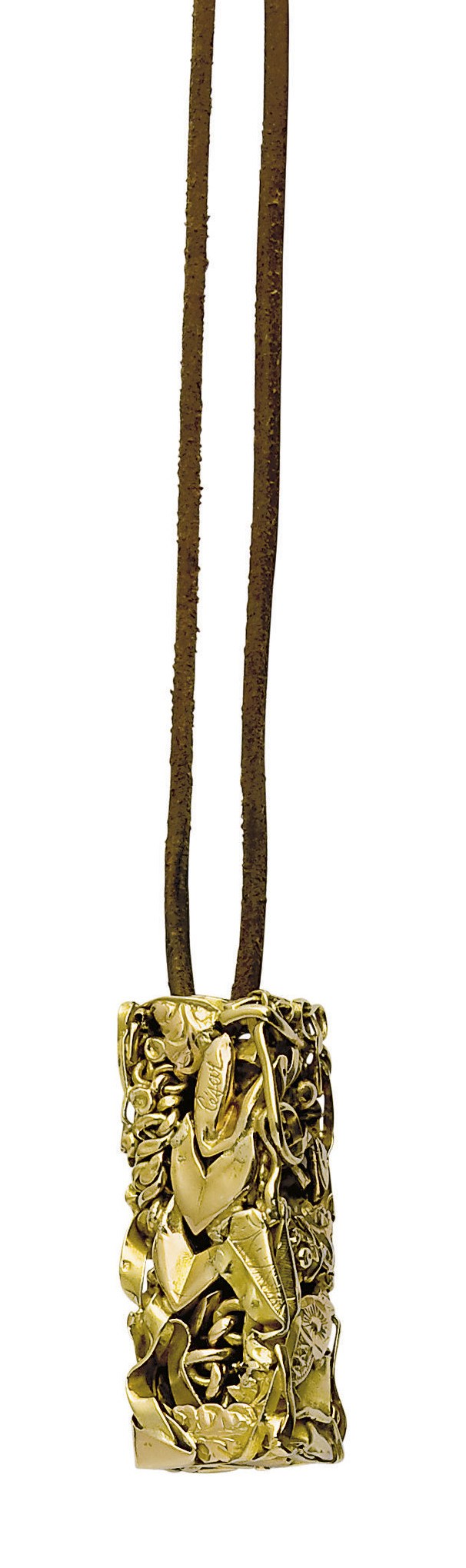 PENDENTIF EMERAUDES ET RUBIS, PAR CESAR