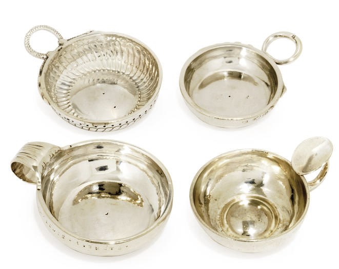 A FRENCH PROVINCIAL SILVER WINE TASTER