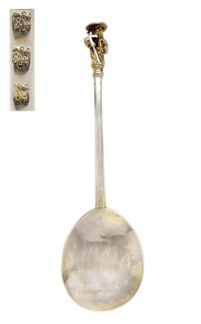 A COMMONWEALTH PROVINCIAL PARCEL-GILT SILVER APOSTLE SPOON, ST. JUDE