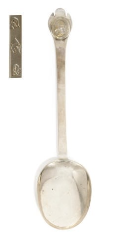 A CHARLES II PROVINCIAL SILVER TREFID SPOON