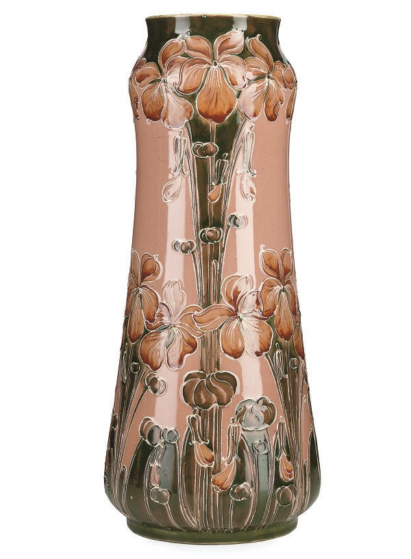A MACINTYRE 'FLOWERING STEMS' POTTERY VASE