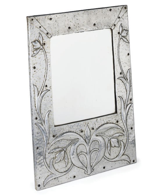 AN ARTS AND CRAFTS MIRROR