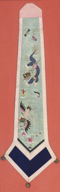 SIX CHINESE EMBROIDERED SILK PANELS
