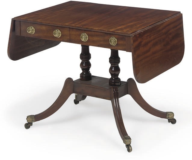 A REGENCY MAHOGANY SOFA TABLE