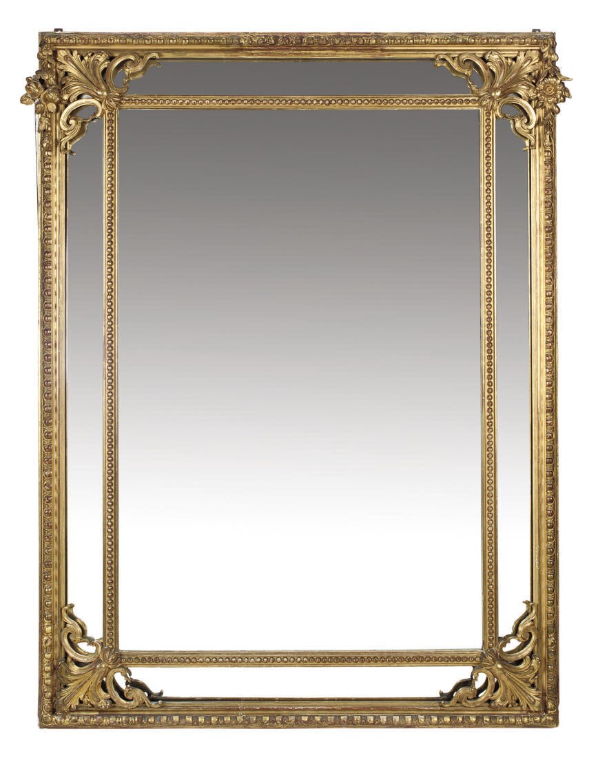 AN ITALIAN GILTWOOD MARGINAL MIRROR