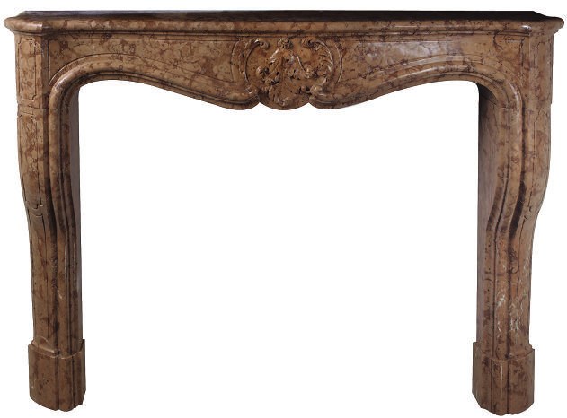 A ROSSO VERONA MARBLE CHIMNEYPIECE