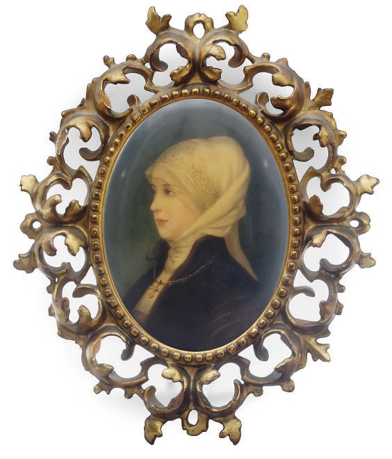 A BERLIN (K.P.M.) PORCELAIN OVAL PLAQUE