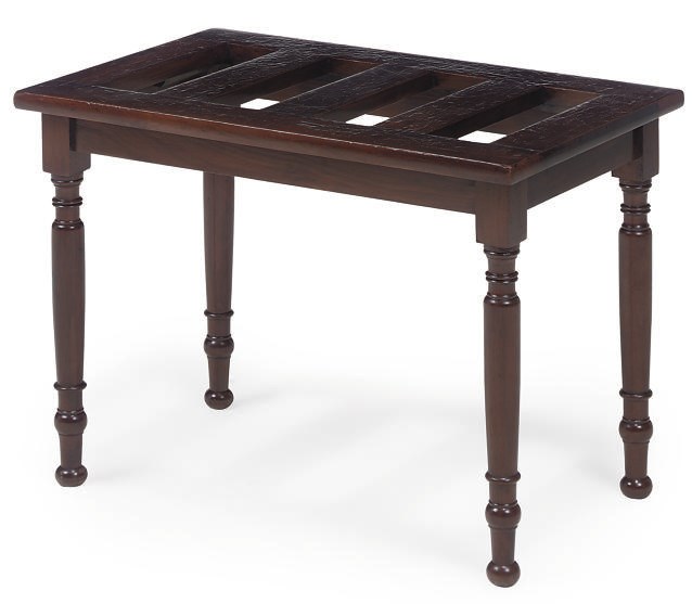 A VICTORIAN WALNUT LUGGAGE RACK