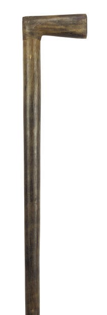 AN AFRICAN RHINOCEROS HORN WALKING STICK