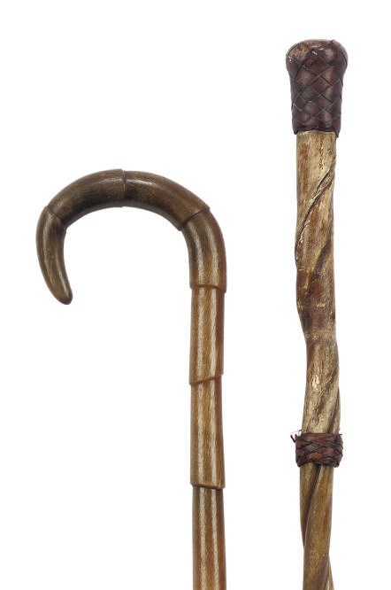 A RHINOCEROS HORN WALKING STICK