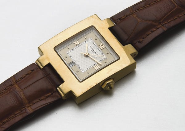 MONTRE BRACELET D'HOMME "CARREE" EN OR, PAR CHAUMET