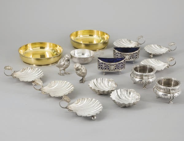 ENSEMBLE EN ARGENT ET VERMEIL
