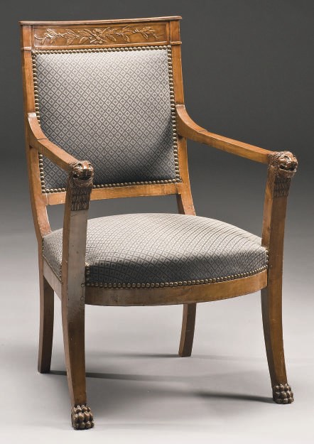 FAUTEUIL DU DEBUT DU XIXEME SIECLE ATTRIBUE A JACOB