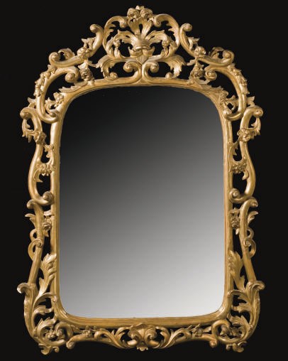 MIROIR DE STYLE LOUIS XV DU XIXEME SIECLE