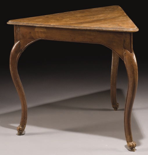 TABLE A JEUX EN PARTIE D'EPOQUE LOUIS XV