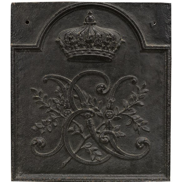 PLAQUE DE CHEMINEE D'EPOQUE NAPOLEON III