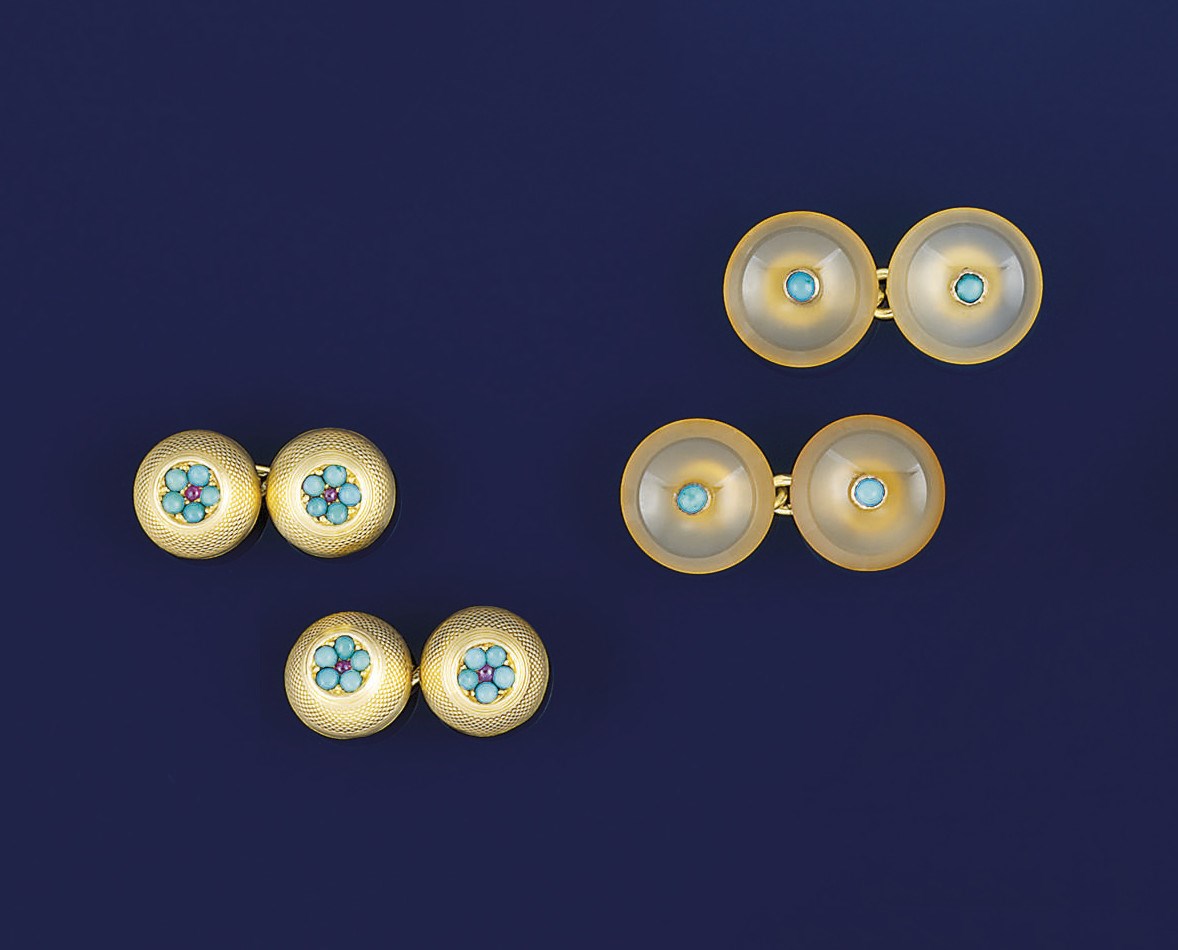 Two pairs of early 20th century cufflinks