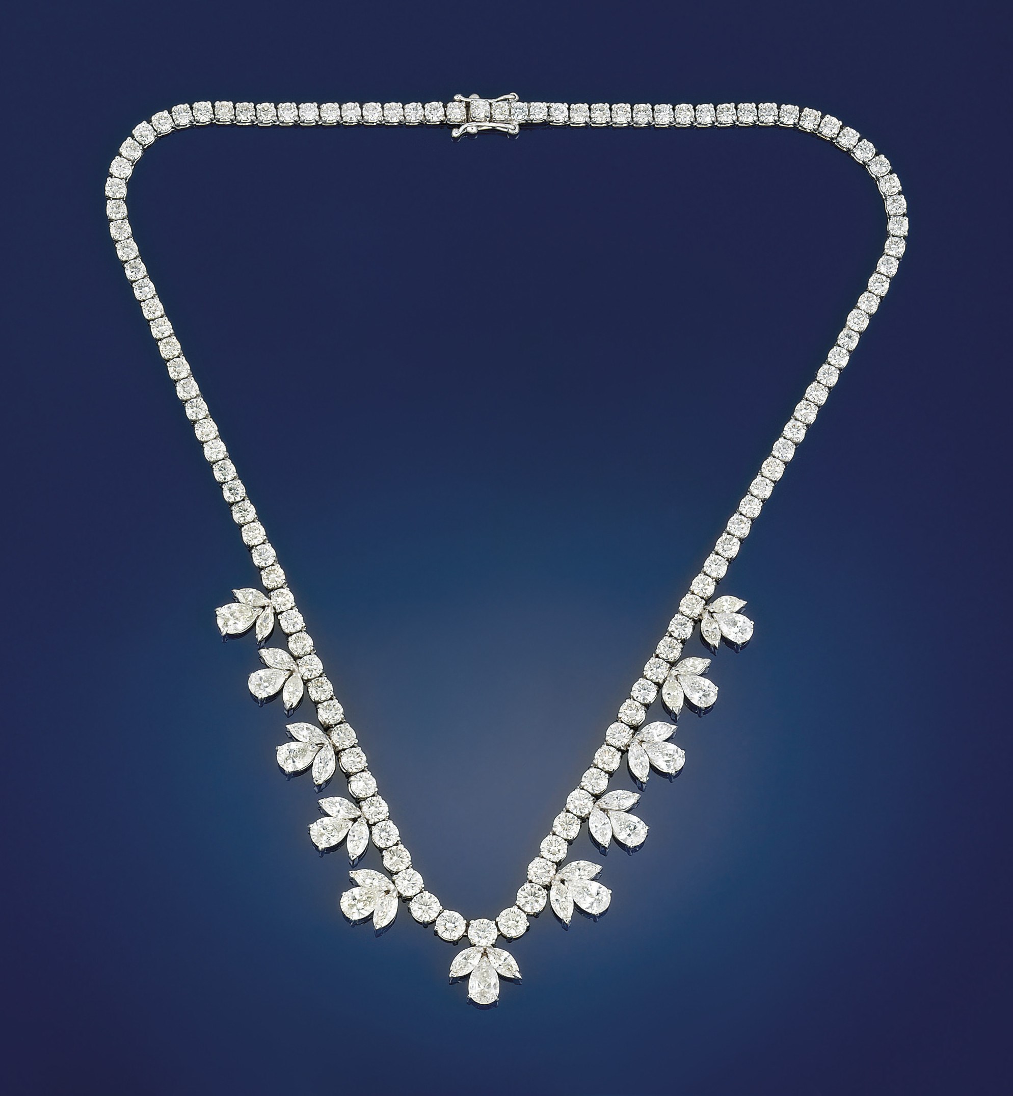 A diamond necklace