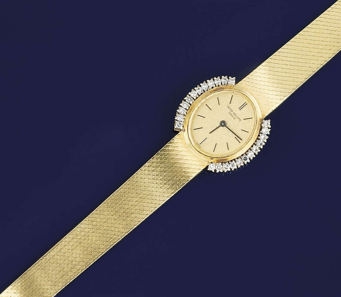 A LADY'S DIAMOND WRISTWATCH, BY PATEK PHILIPPE