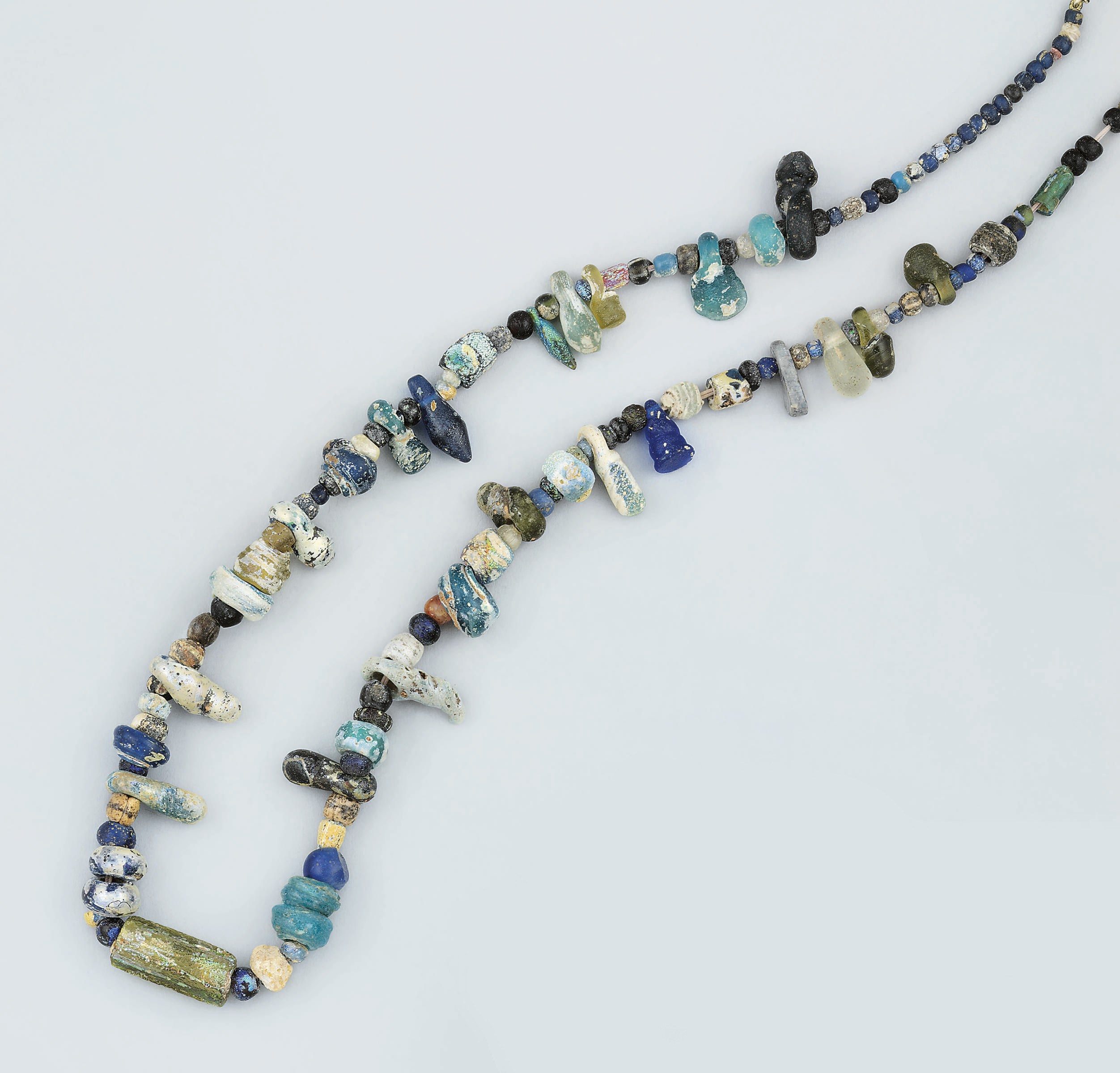 A Roman glass bead necklace