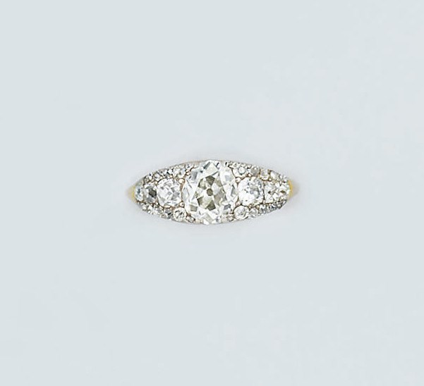 A 19th century diamond ring