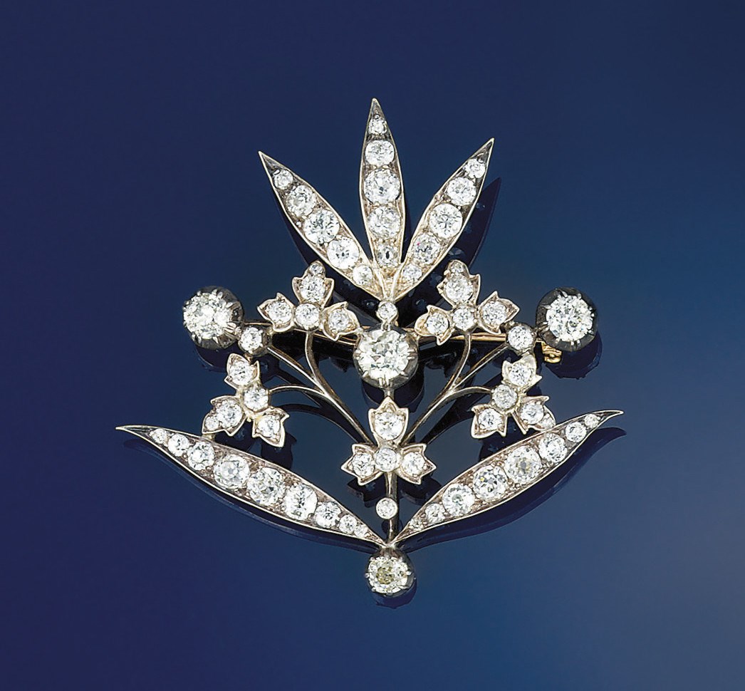 A late 19th century diamond brooch