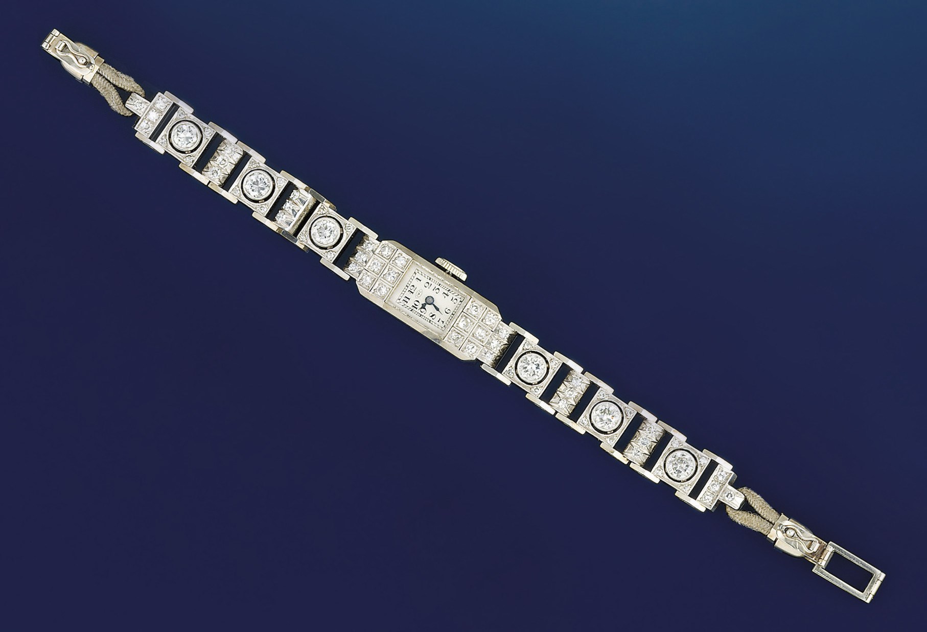 A lady's diamond wristwatch, by IWC
