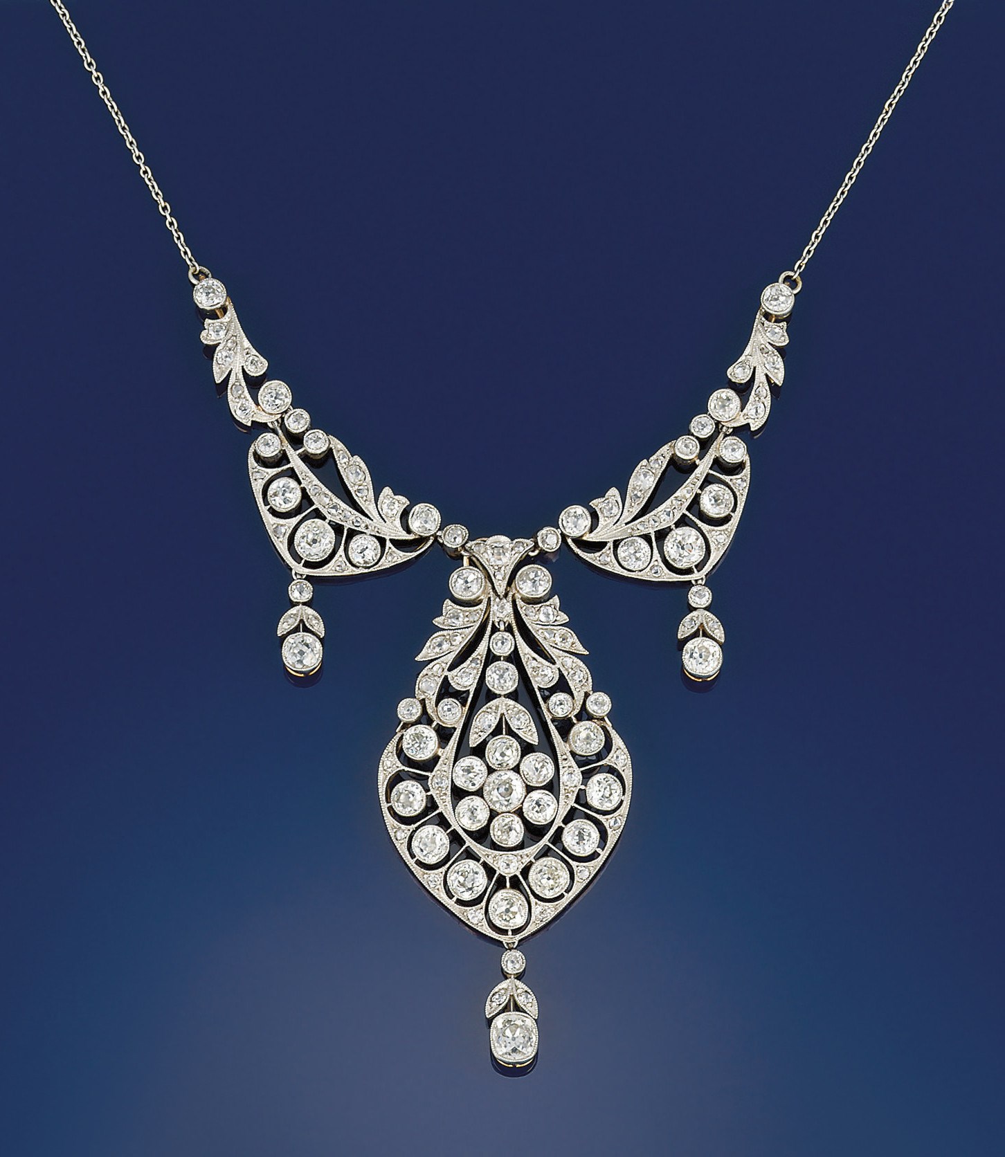A Belle Epoque diamond necklace