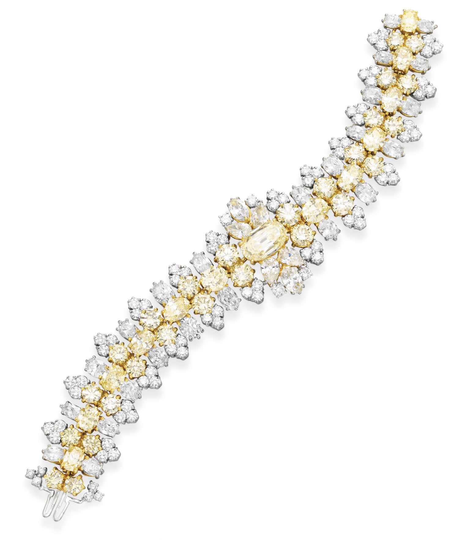 A COLORED DIAMOND BRACELET