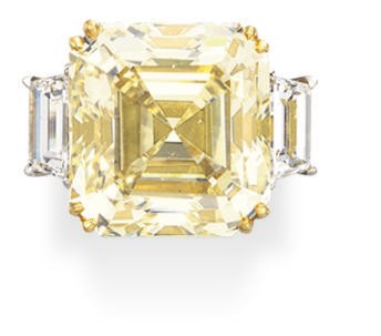 A COLORED DIAMOND RING