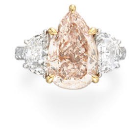 A RARE COLORED DIAMOND RING
