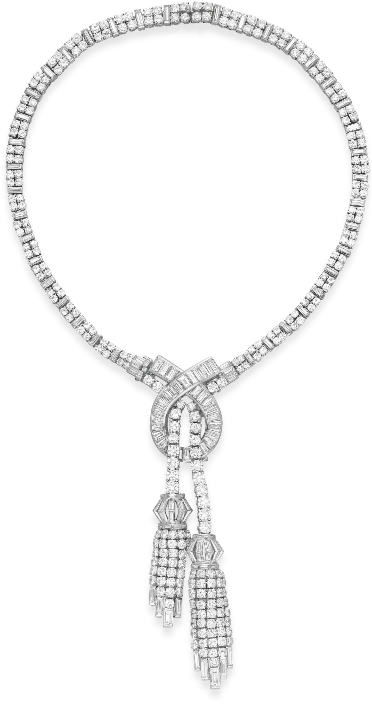 A DIAMOND NECKLACE, BY HARRY WINSTON
