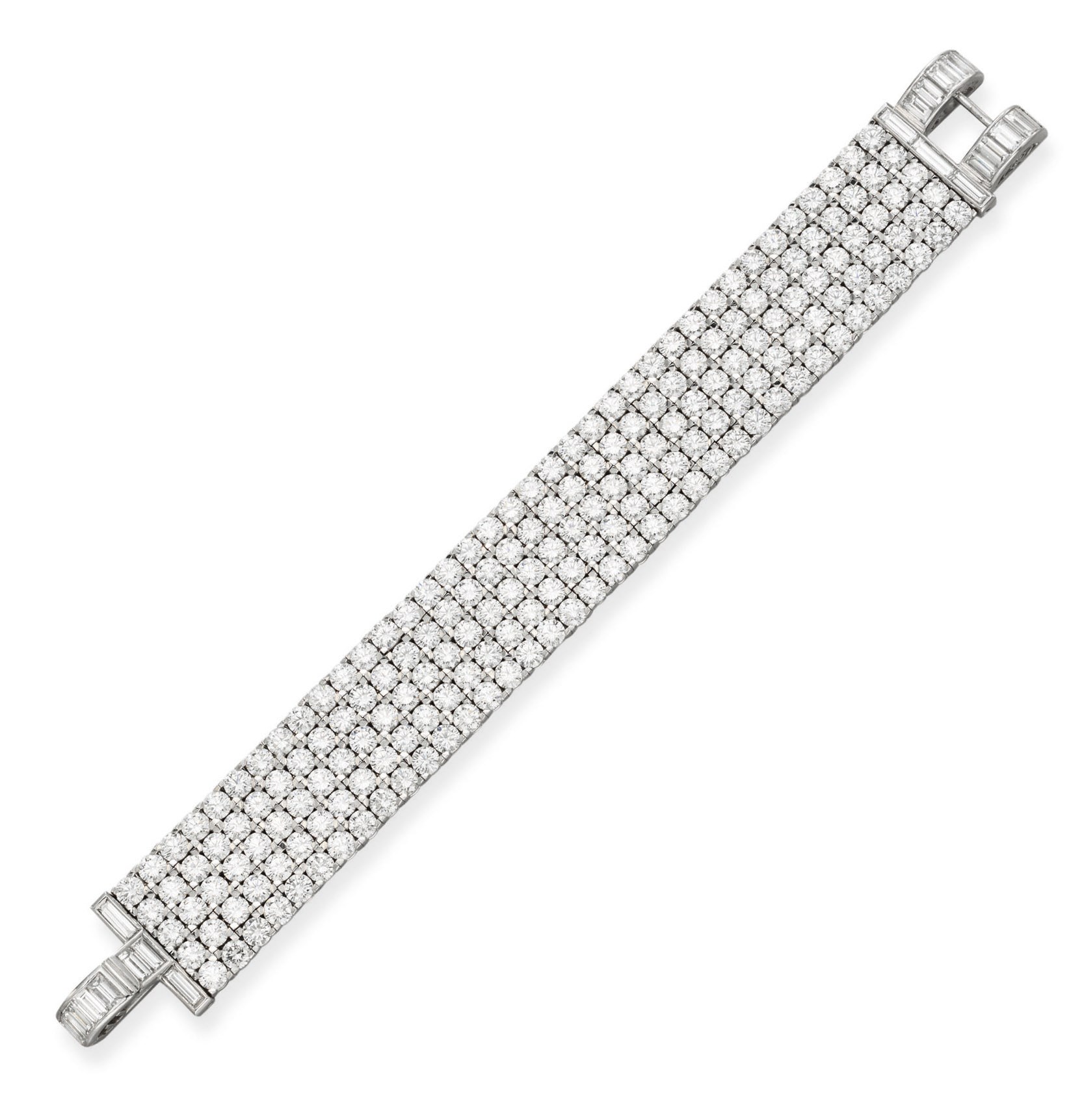 A DIAMOND BRACELET, BY VAN CLEEF & ARPELS