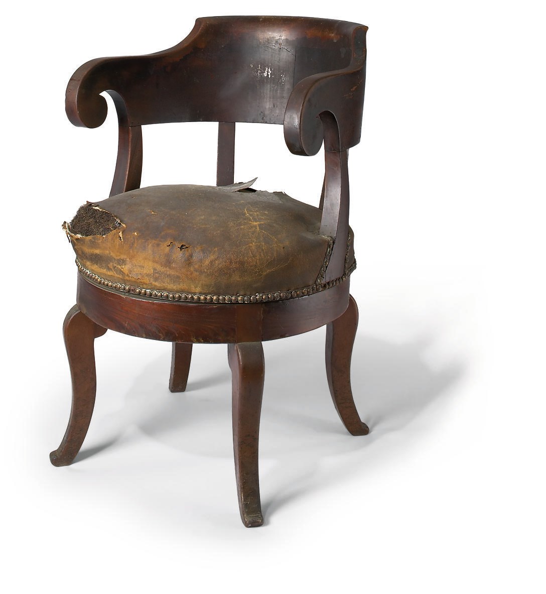 FAUTEUIL DE BUREAU D'EPOQUE LOUIS-PHILIPPE
