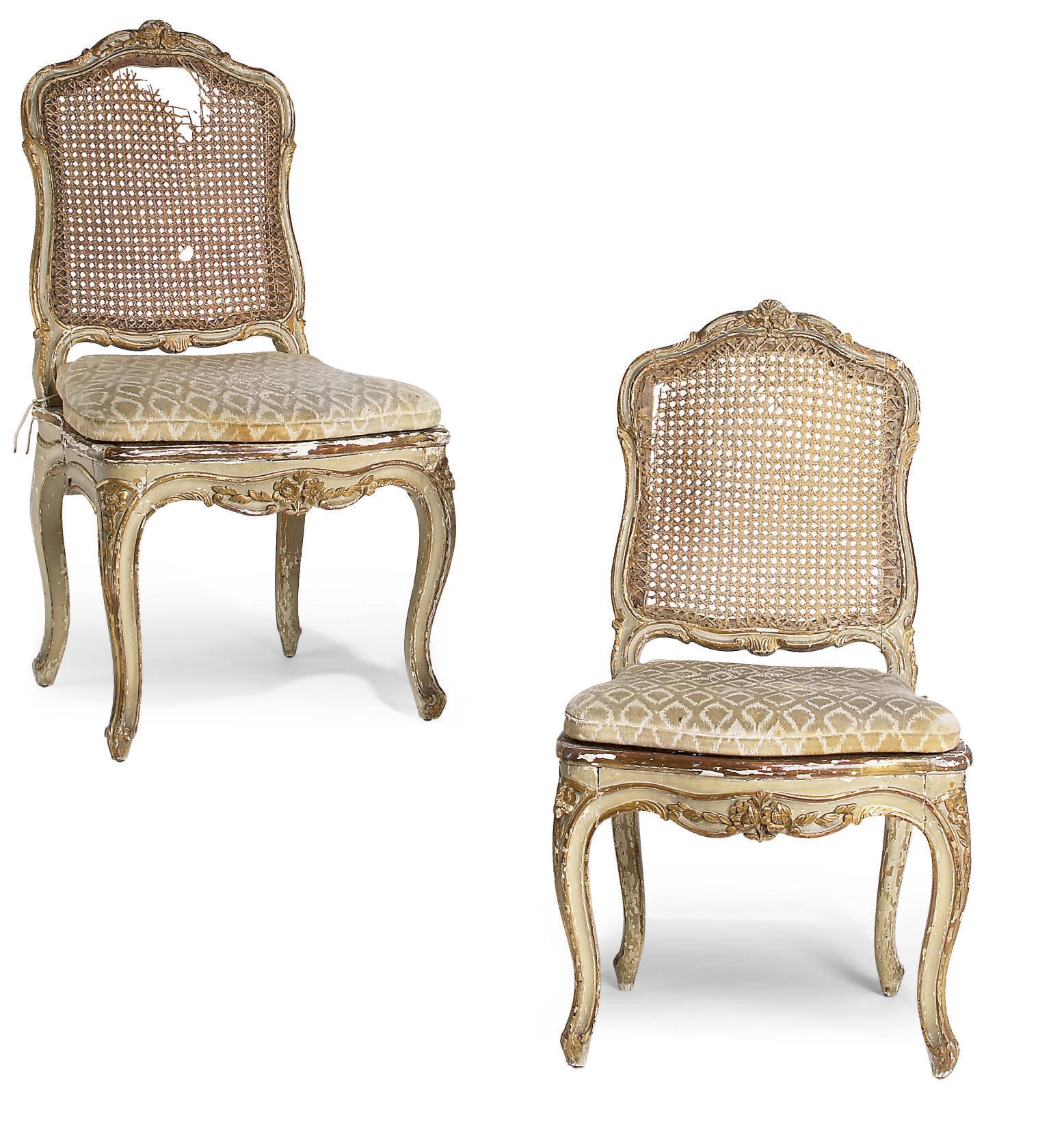 PAIRE DE CHAISES A LA REINE D'EPOQUE LOUIS XV