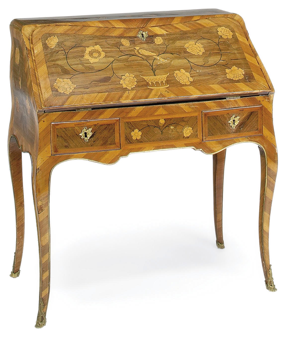 BUREAU EN PENTE D'EPOQUE LOUIS XV