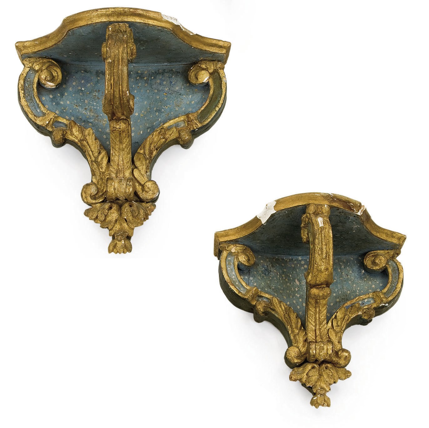 PAIRE DE CONSOLES D'APPLIQUE DE STYLE REGENCE