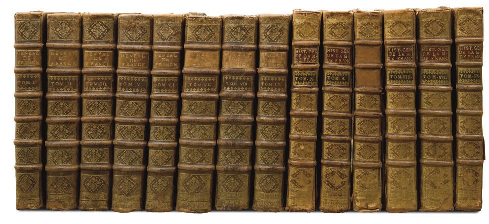 [LOUIS-PHILIPPE] -- ANSELME. Histoire généalogique et chronologique de la Maison royale de France... Paris: Compagnie des Libraires, 1726-1733.