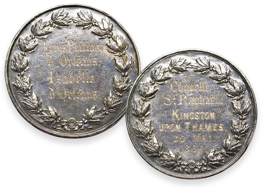 PIECE DE MARIAGE ET MEDAILLE EN ARGENT