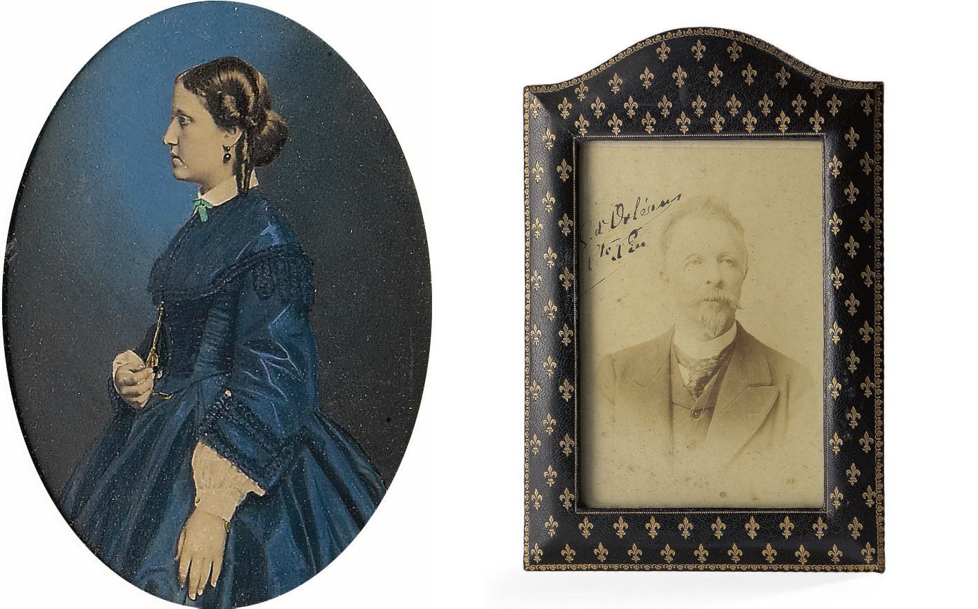 PHOTOGRAPHIE OVALE REPRESENTANT ISABELLE, COMTESSE D'EU (1846-1921)
