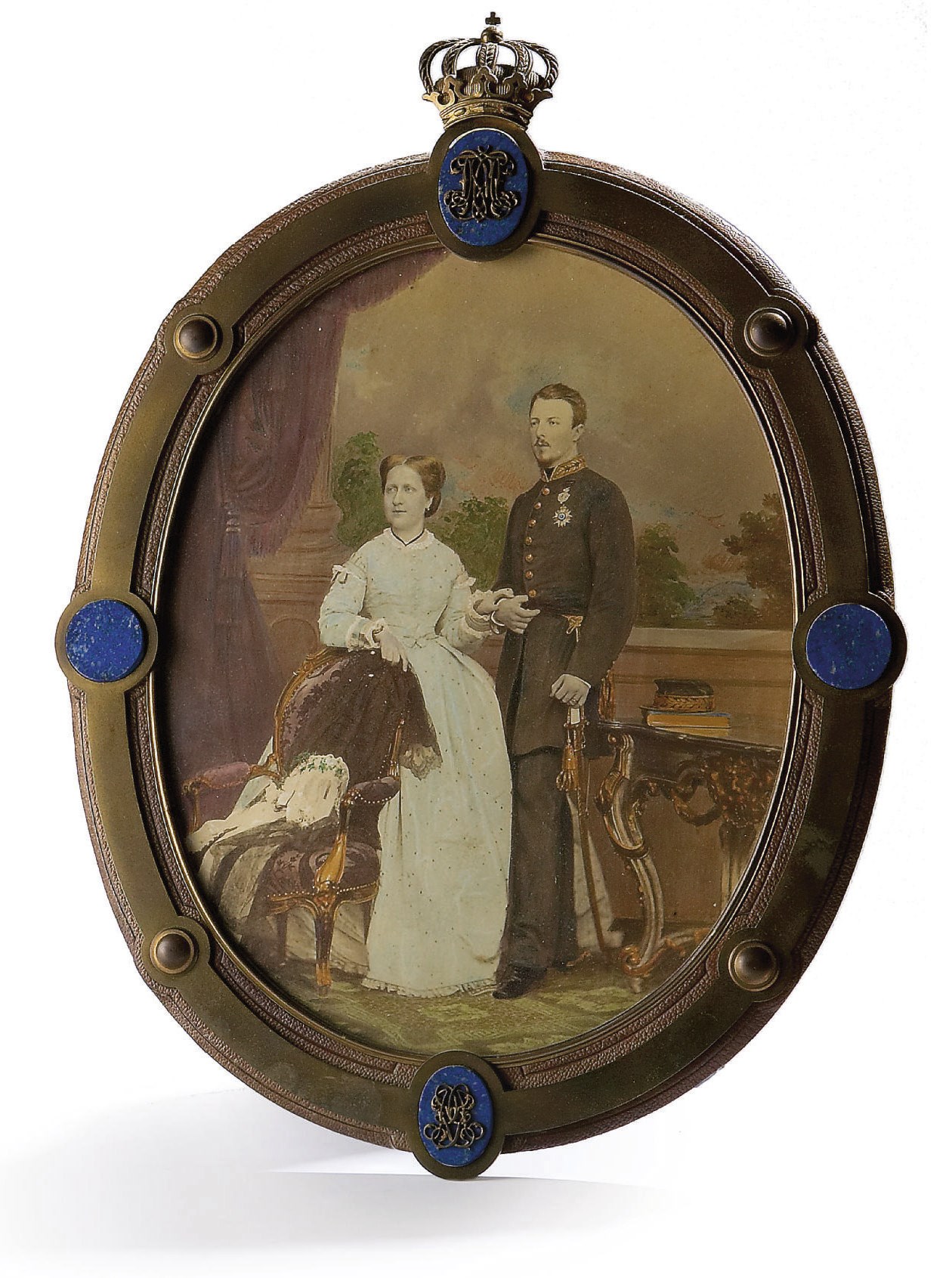 PHOTOGRAPHIE REPRESENTANT GASTON ET ISABELLE, COMTE ET COMTESSE D'EU (1842-1922 et 1846-1921)