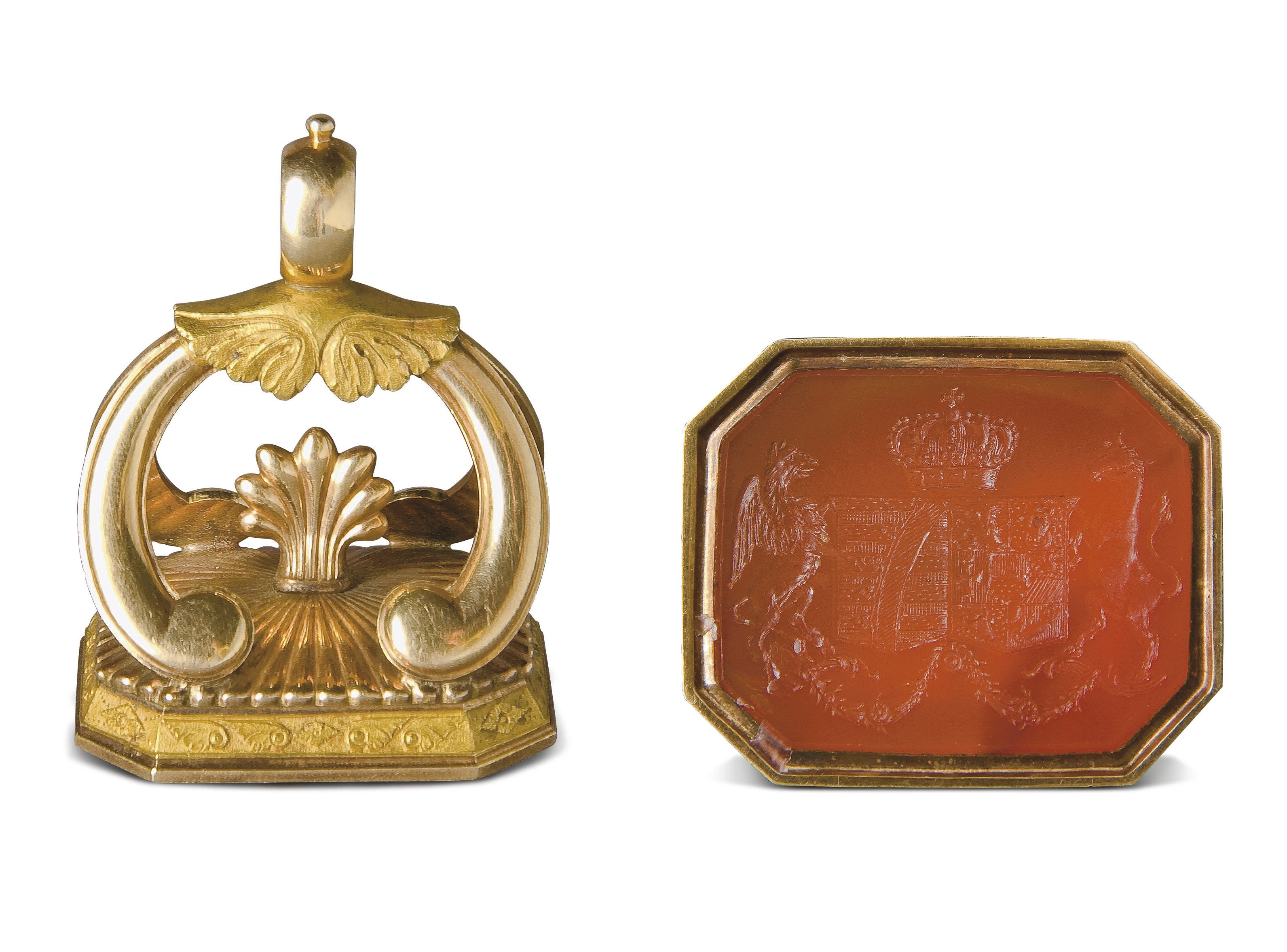 SCEAU PENDENTIF DE LA FIN DU XVIIIEME-DEBUT DU XIXEME SIECLE