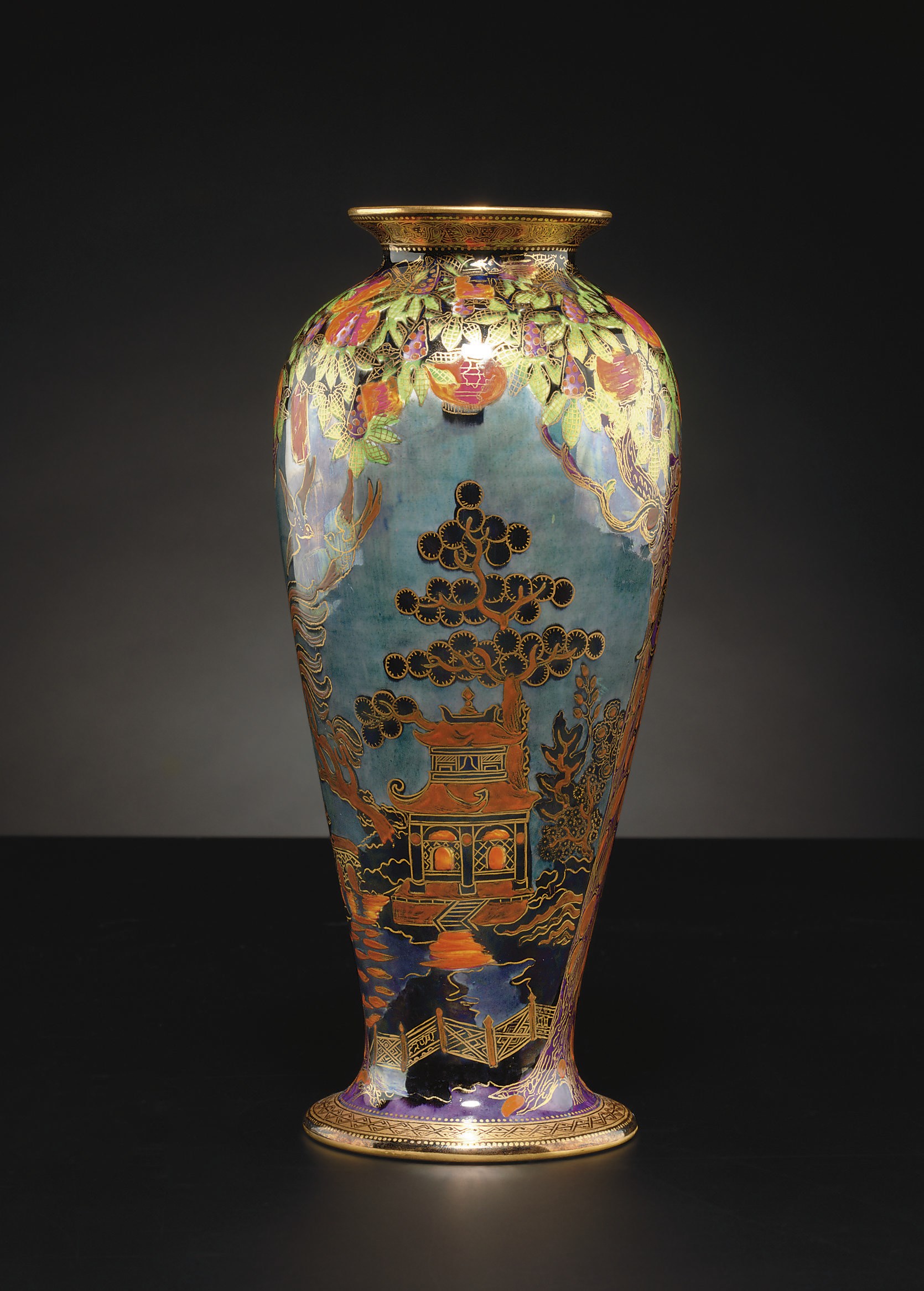 A WEDGWOOD FAIRYLAND LUSTRE VASE