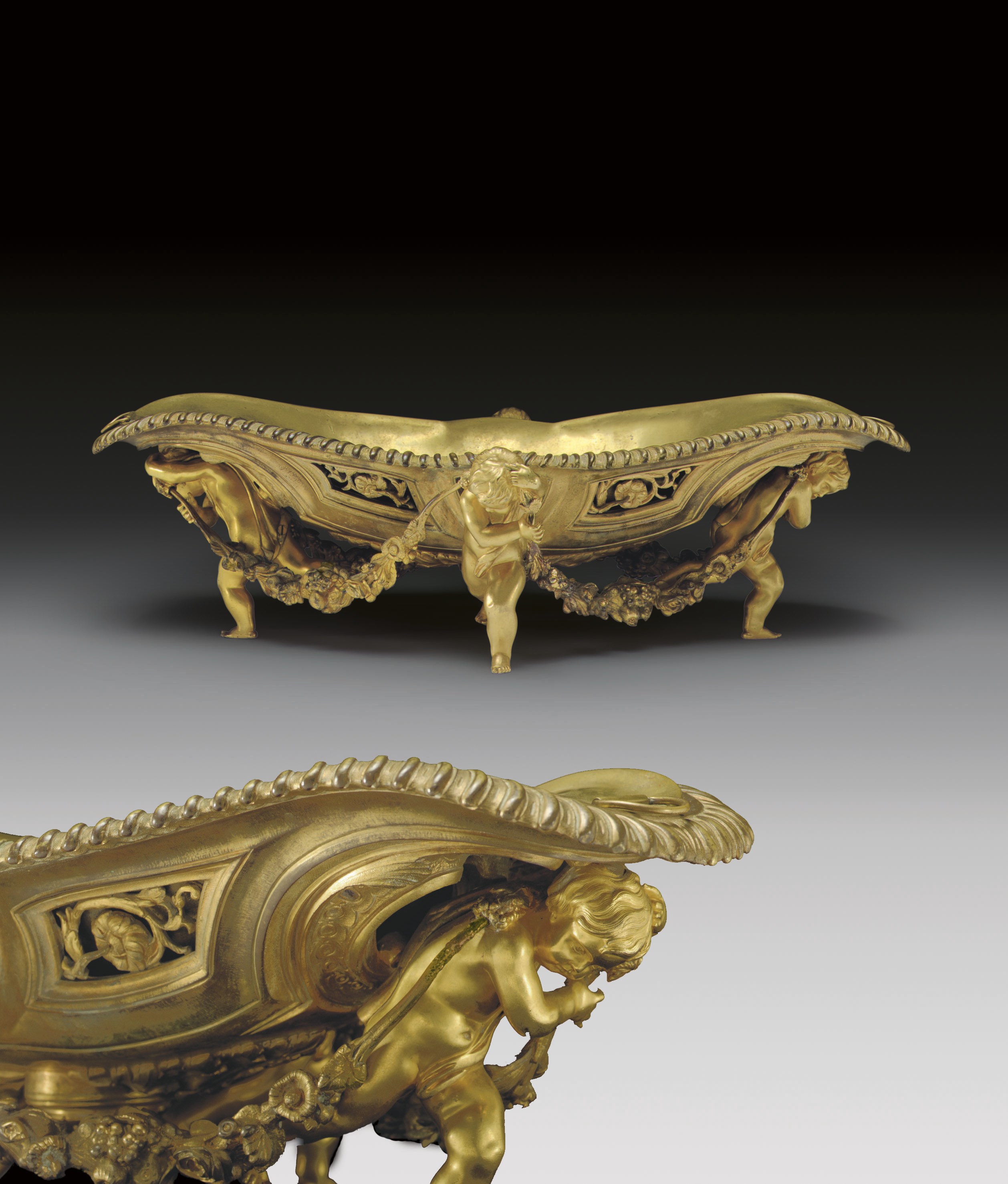 A FRENCH ORMOLU JARDINIERE