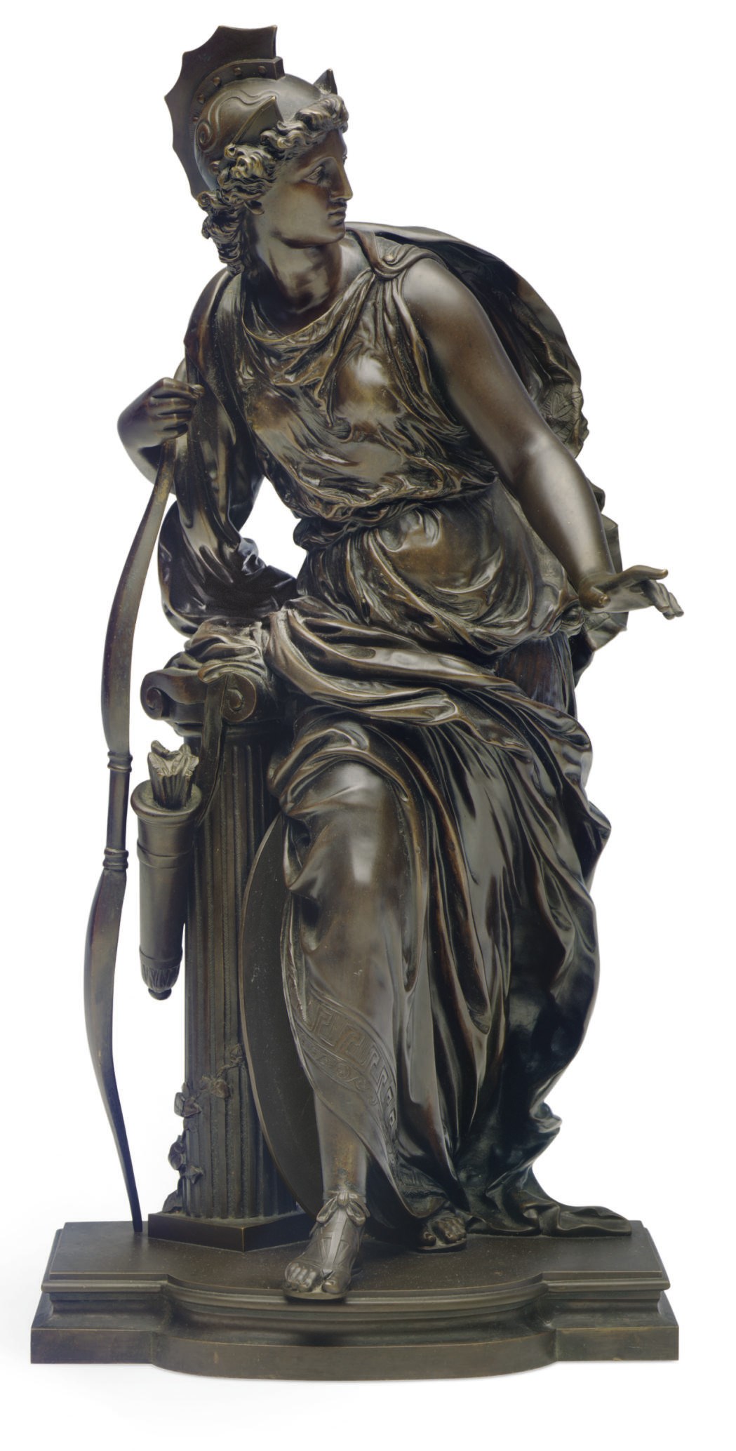 A FRENCH BRONZE FIGURE OF ARTEMIS