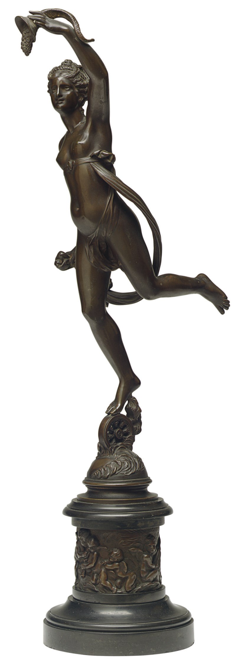 A FRENCH BRONZE FIGURE OF CERES