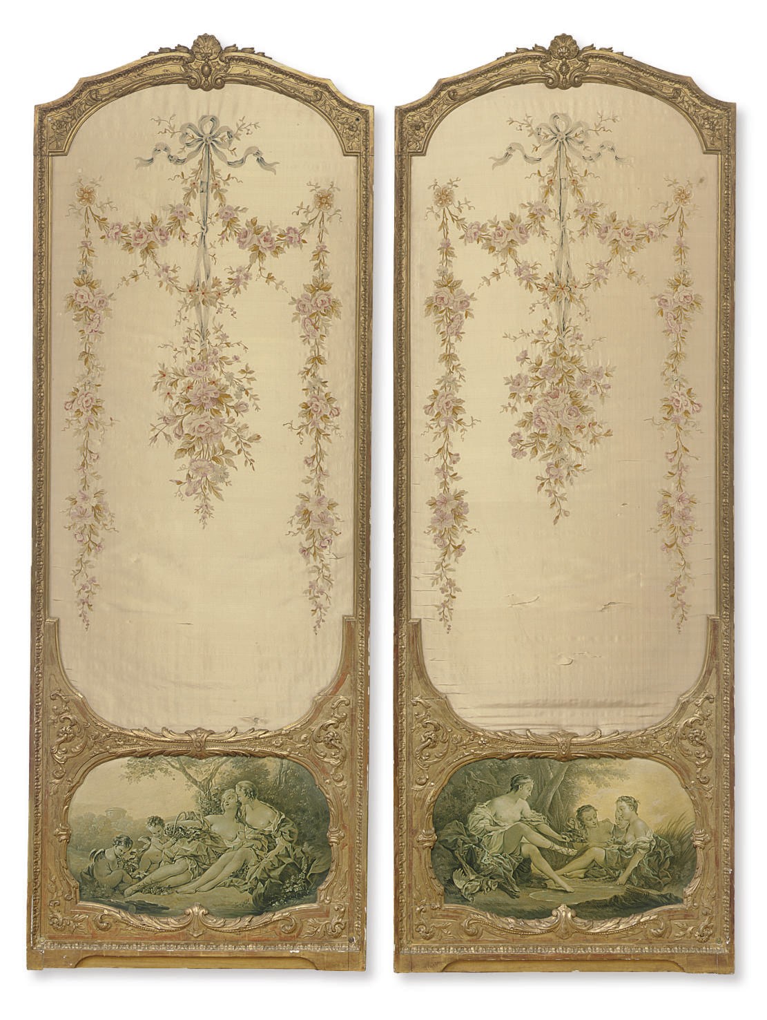 A PAIR OF FRENCH GILTWOOD PANELS