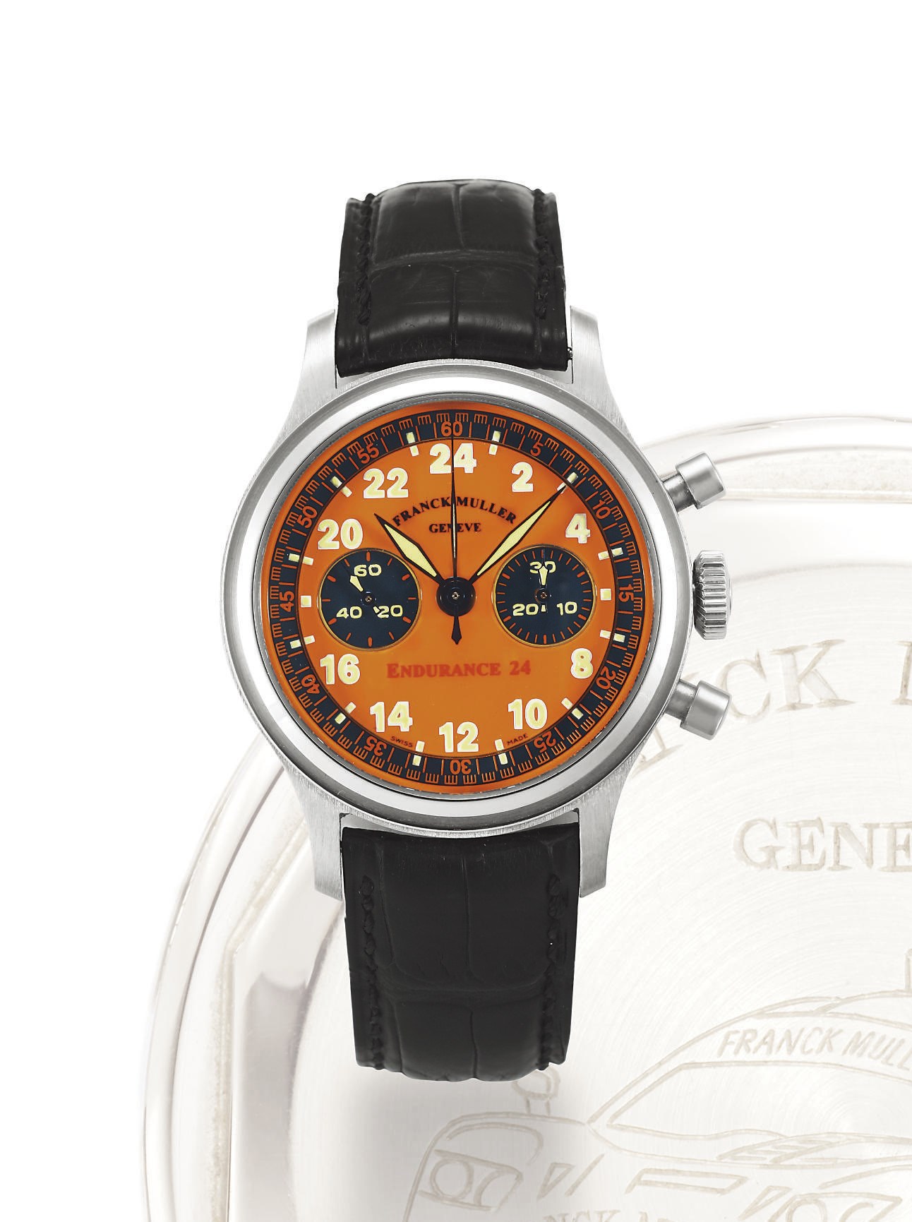 FRANCK MULLER, "ENDURANCE 24"

PLATINUM MANUAL-WINDING CHRONOGRAPH WRISTWATCH, LIMITED EDITION OF 50 EXAMPLES